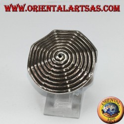 Silver ring, Karen spiral