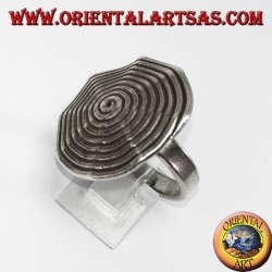 Anillo de plata, espiral Karen