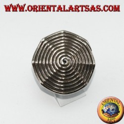 Silver ring, Karen spiral