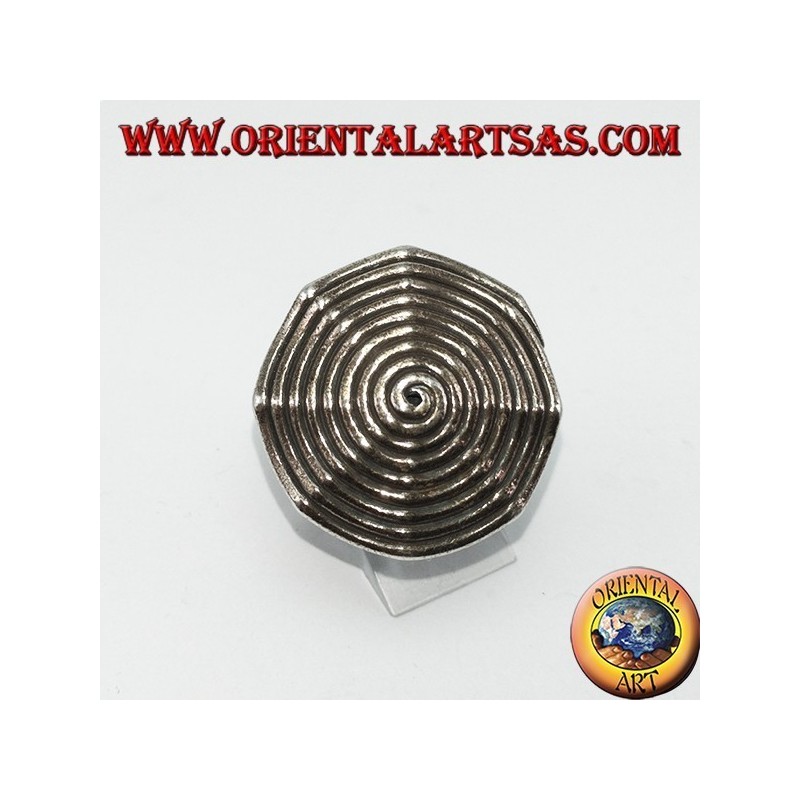 Silberner Ring, Karen Spirale