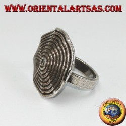 Anillo de plata, espiral Karen