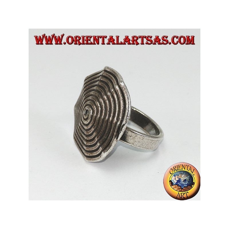Anillo de plata, espiral Karen