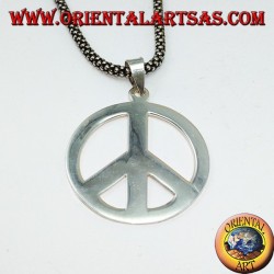 Colgante de plata símbolo de la paz (medio)