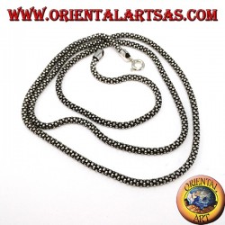 Chaîne en argent, boucle ronde