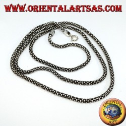 Chaîne en argent, boucle ronde