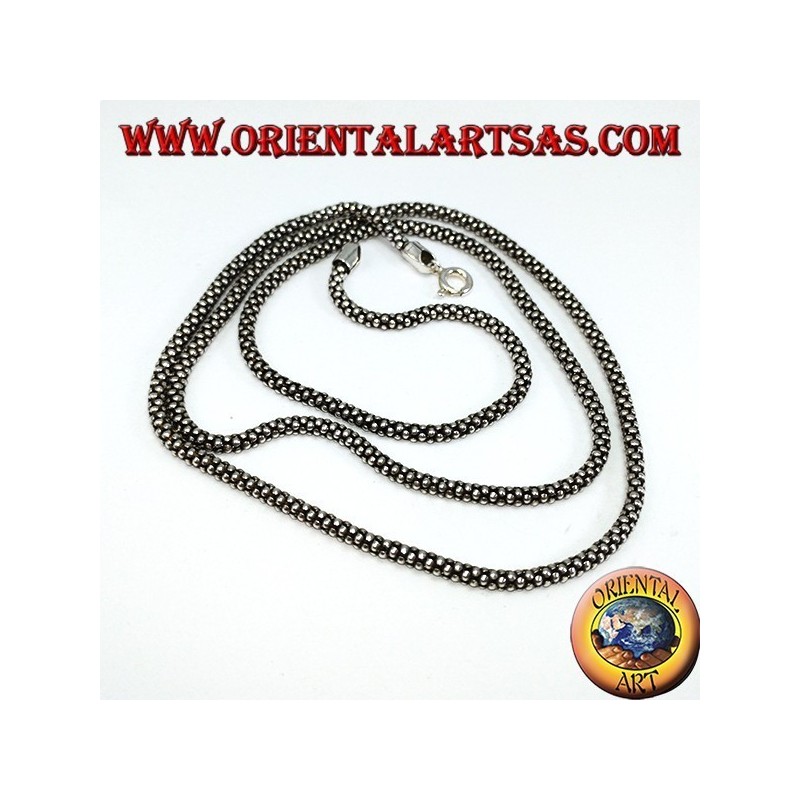 Chaîne en argent, boucle ronde