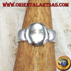 Anillo de plata para pies o falanges con una placa ovalada lisa