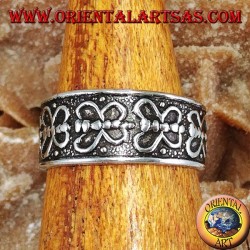 Silberring für Füße oder für Phalanx mit Schmetterlingen in einer Reihe