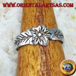Silberring für Füße oder für Phalanx mit Blume