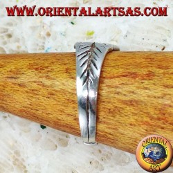 Anillo de plata para pies o para falanges con flor