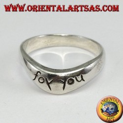 Silver ring with engraving (FOR YOU)