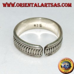 Anillo de plata para pies o para falanges, hecho a mano