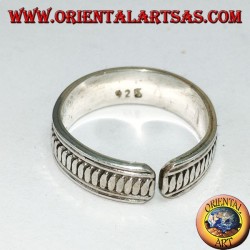 Silver ring for feet or for phalanxes, handmade