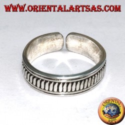 Bague en argent pour pieds ou pour phalanges, faite à la main