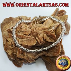 Pulsera de plata con arandelas de anillo, modelo dodo