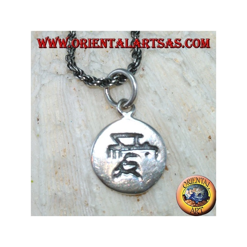 Ciondolo in argento  medaglietta dell'amore Love
