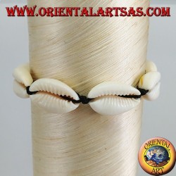 Anklet and bracelet double use of cowrie cauri shells, adjustable