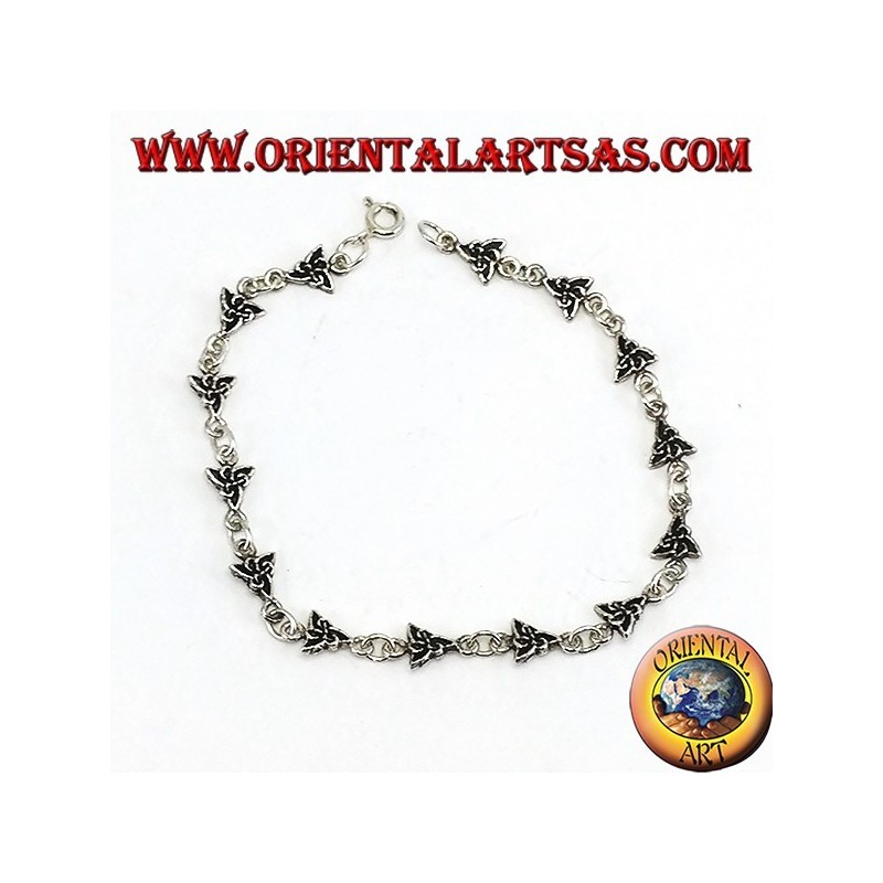 Bracciale in argento con nodo di tyrone