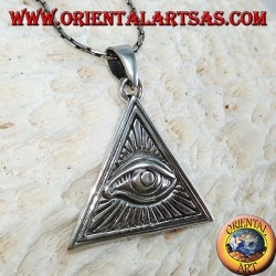Colgante de plata, ojo de la providencia