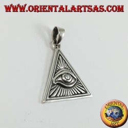 Colgante de plata, ojo de la providencia