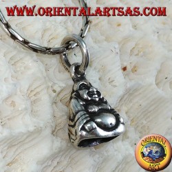 Silver pendant Buddha of small double-sided abundance
