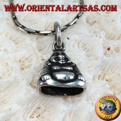 Colgante de plata Buda de pequeña abundancia de doble cara