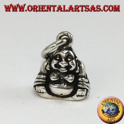 Pendentif en argent Bouddha de petite abondance double face