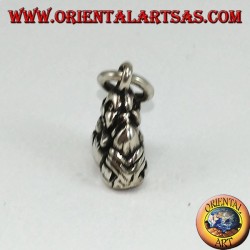 Pendentif en argent Bouddha de petite abondance double face