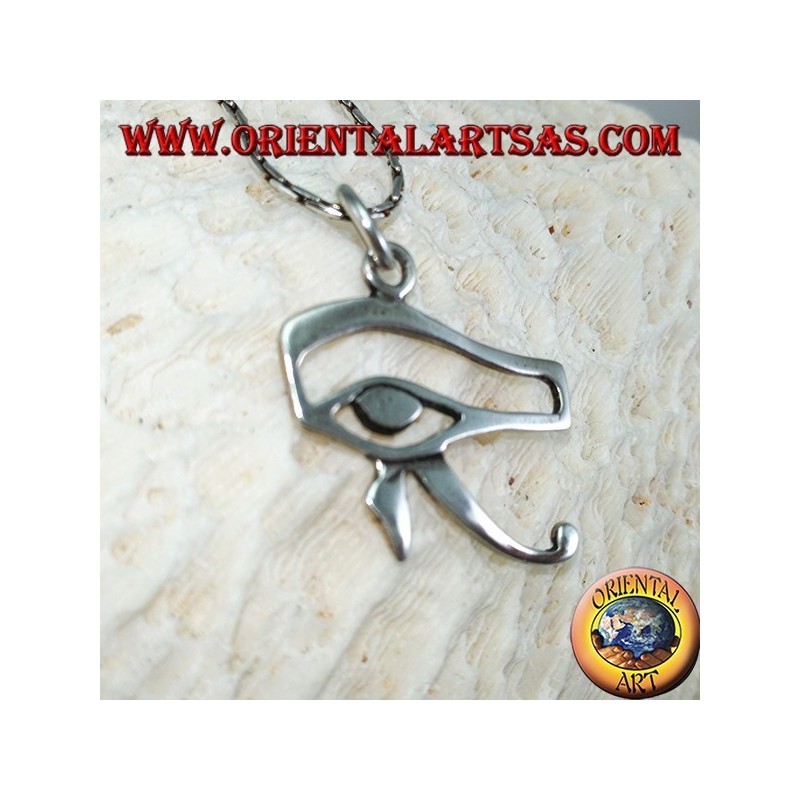 pendentif en argent oeil d'Horus et Eye of Ra