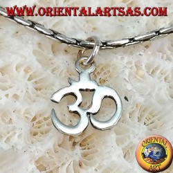Silver pendant OM Oṁ Óm and Sacred syllable Aum (small)