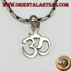 Colgante de plata OM Oṁ Óm y sílaba sagrada Aum (pequeña)