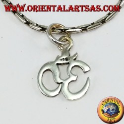 Silver pendant OM Oṁ Óm and Sacred syllable Aum (small)
