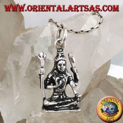 Colgante de plata de Shiva Estatua de Śiva del templo de Murudeshwara