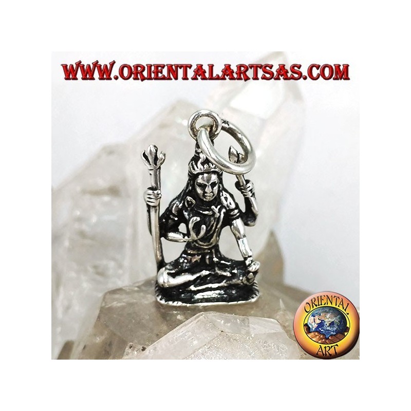Colgante de plata de Shiva Estatua de Śiva del templo de Murudeshwara