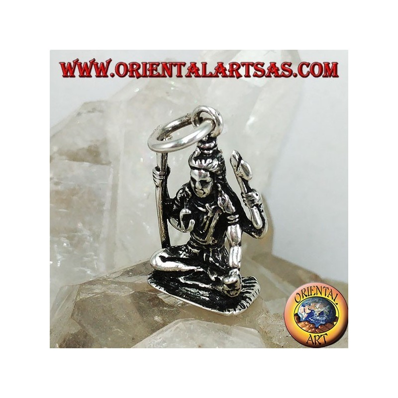 Silberner Anhänger der Shiva-Statue von Shiva des Murudeshwara-Tempels