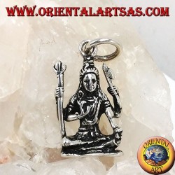 Colgante de plata de Shiva Estatua de Śiva del templo de Murudeshwara