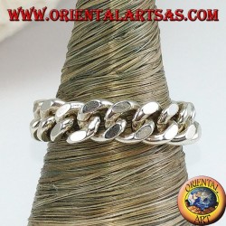 Anello in argento a catena mobile 