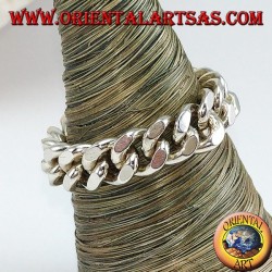 Anillo de plata con cadena movible