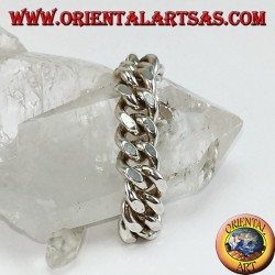 Bague en argent avec chaîne mobile