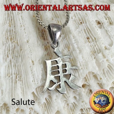Ciondolo in argento, Salute ideogramma cinese