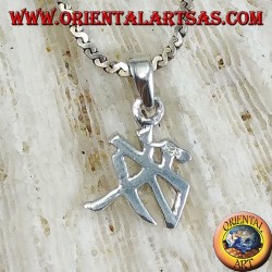 Silver pendant, Transform, Chinese ideogram