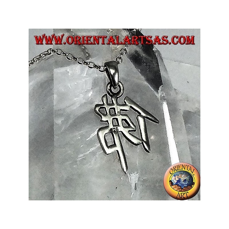 Anhänger in Silber, Buddha chinesisches Ideogramm
