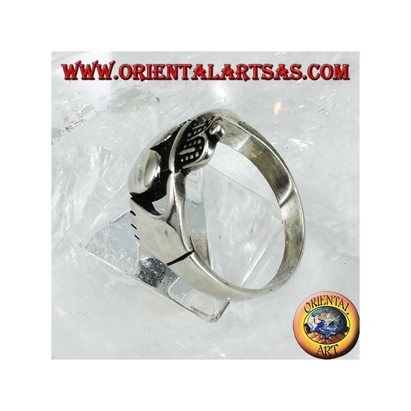 Claddagh Silberring Celtic Symbol der Liebe Loyalität und Freundschaft (groß)