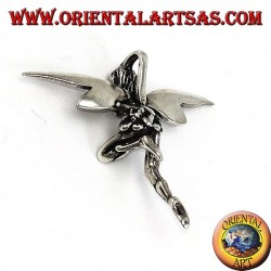 Beautiful three-dimensional fairy silver pendant