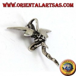 Beautiful three-dimensional fairy silver pendant