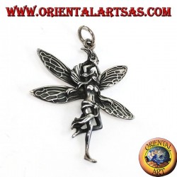 Colgante de hadas de plata (joven y bella mujer)