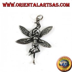 Colgante de hadas de plata (joven y bella mujer)