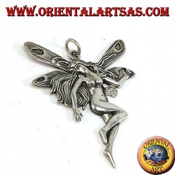 Großer Feenanhänger in 925 Silber