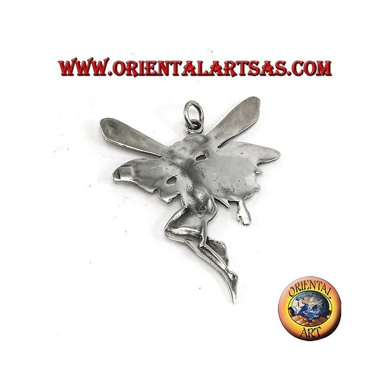 Gran colgante de hadas en plata 925