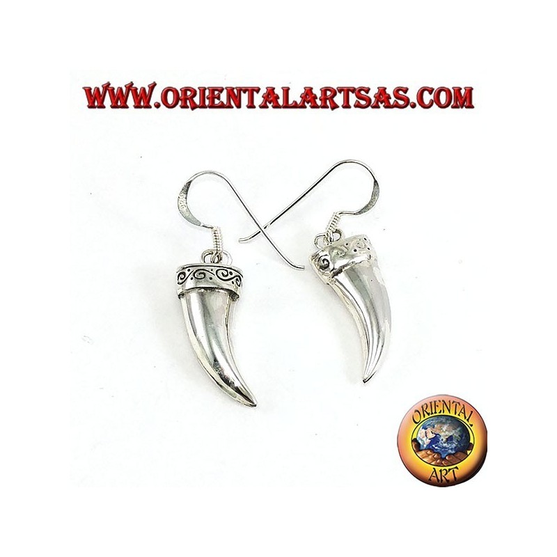 Pendientes de elefante de plata